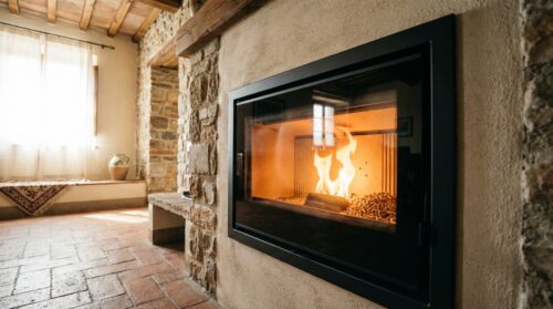 scopri il trucco francese che permette di bruciare pellet nel camino di casa, eliminando la fatica di gestire la legna tradizionale!