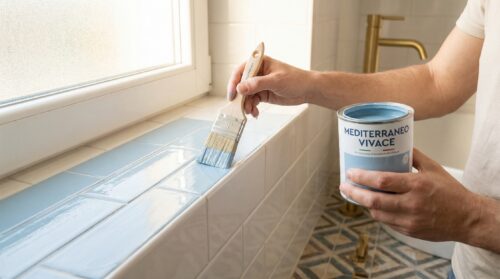 Come trasformare il bagno con un solo barattolo di vernice in 5 mosse